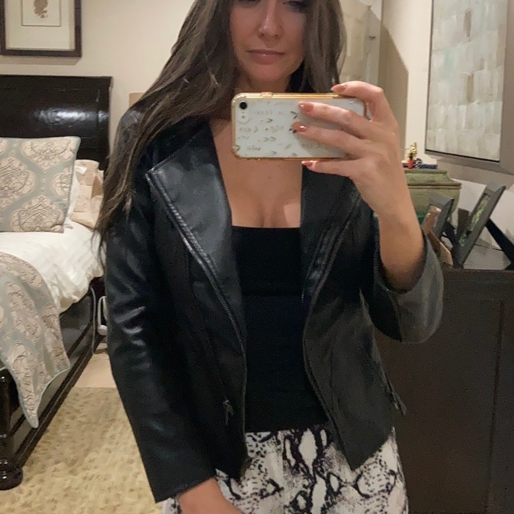 COPY - Lulus NWOT Vegan Leather Jacket, Small